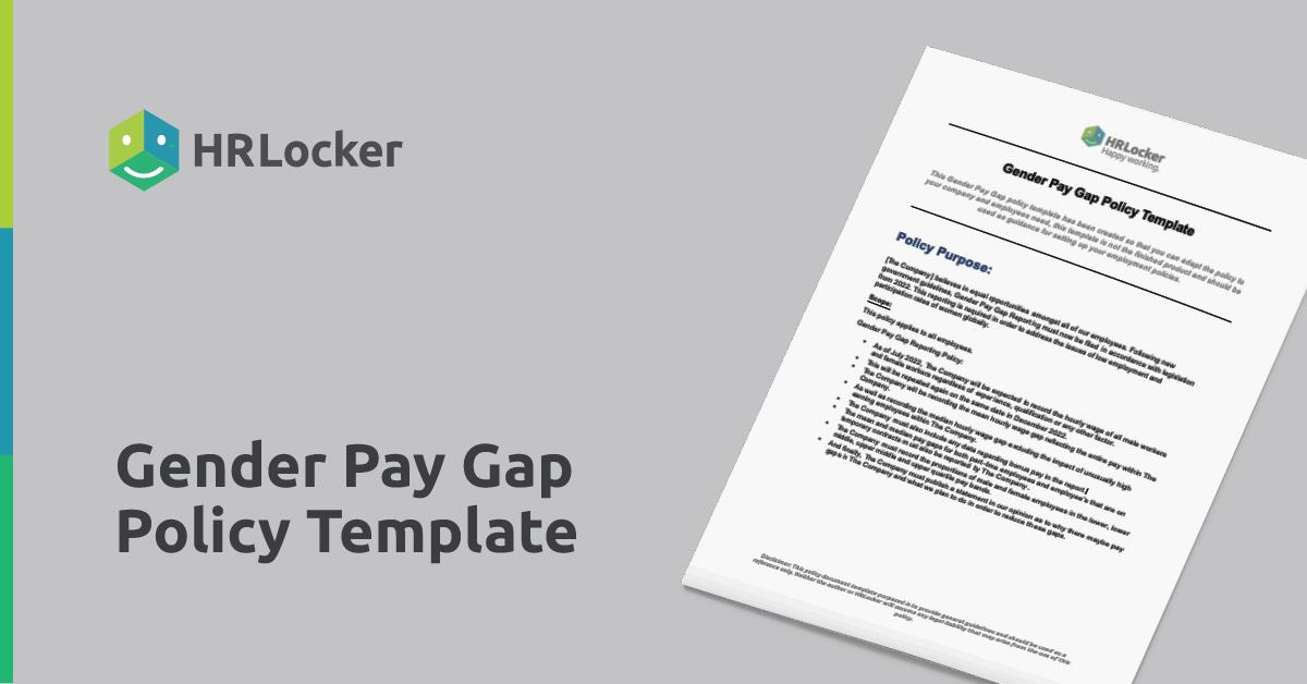 Gender Pay Gap Policy Template